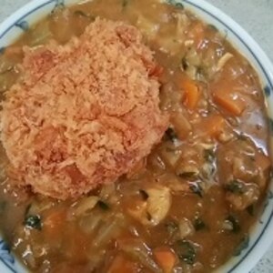 残ったカレーのアレンジコロッケカレー